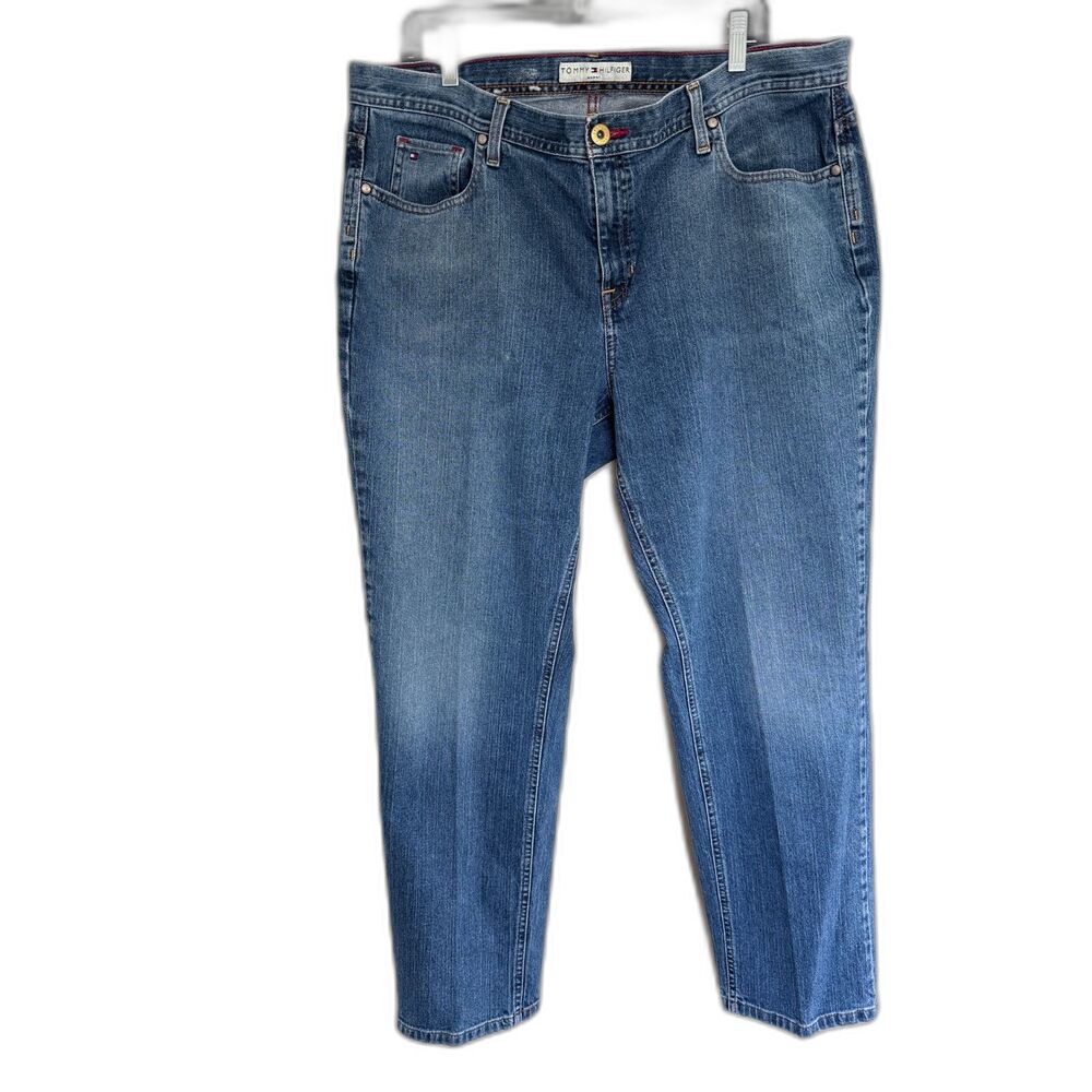 Tommy Hilfiger Woman Straight Leg Jeans Size 18 Blue Denim Classic